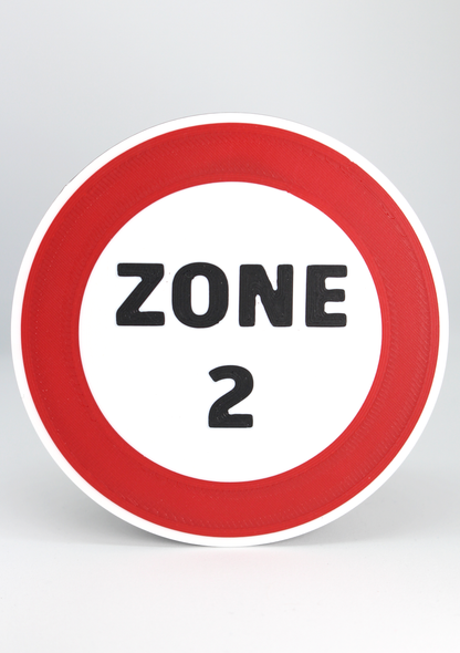 Plaque "Zone 2"